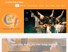 Tablet Screenshot of creativeartsatpark.org
